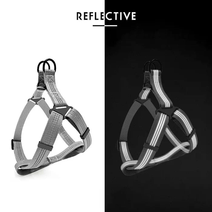 Y Harness for Dogs, Reflective No-Pull Adjustable Dog Harness for Medium & Large Dogs