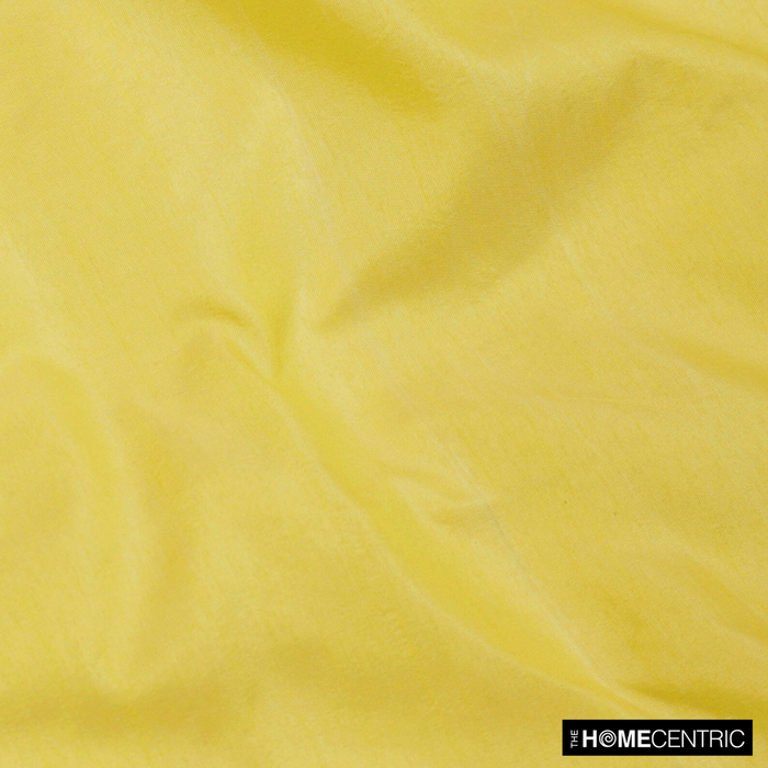 Yellow Art Silk / Faux Silk Fabric By The Yard